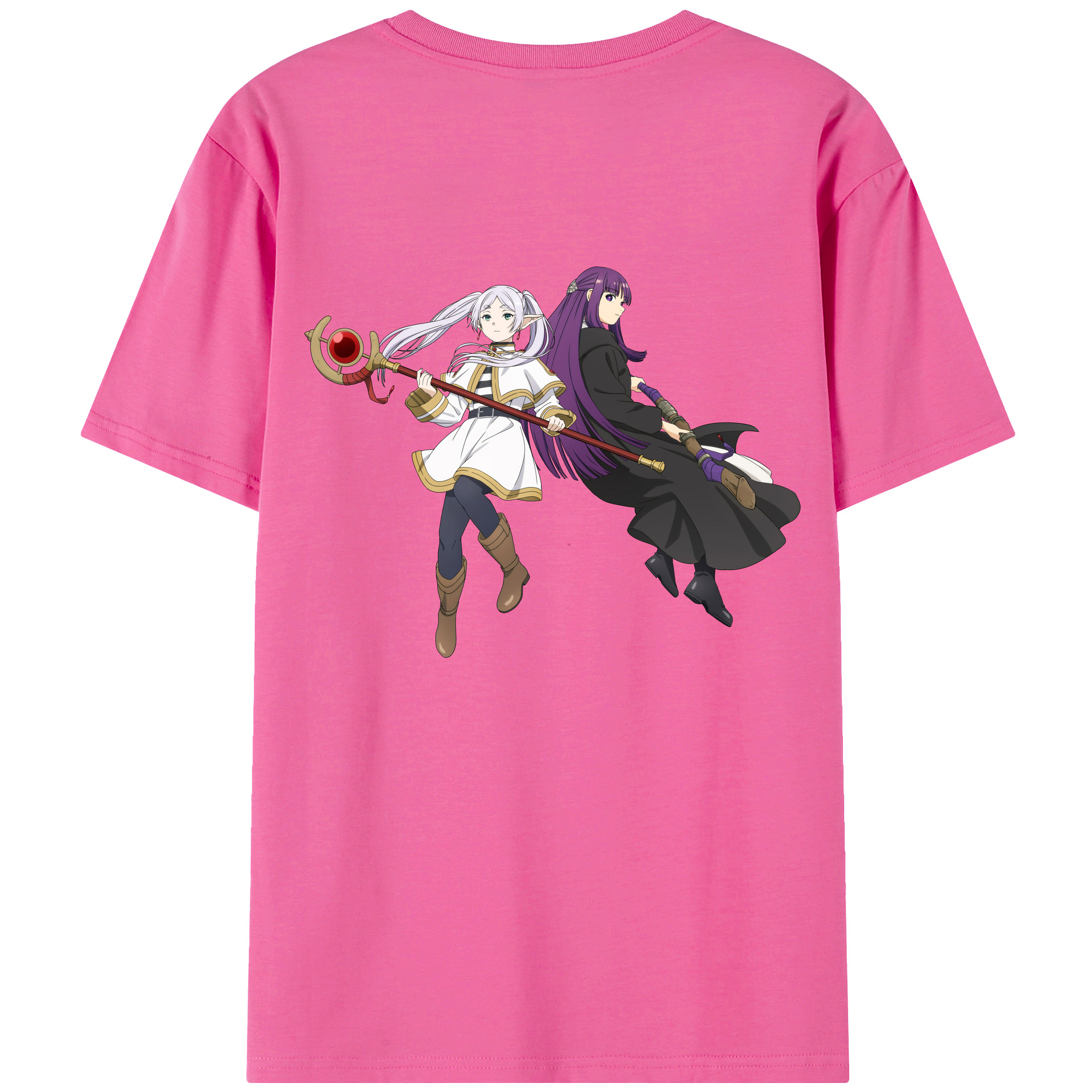 （画像用） 葬送のフリーレン Frieren レディース半袖Tシャツ(バックプリント)